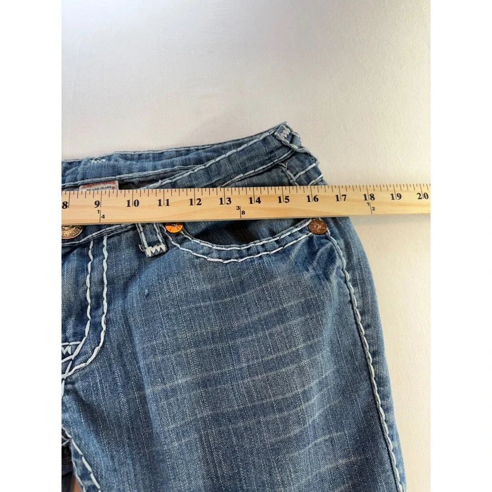 True Religion Billy Super T Straight Leg Jeans Blue Medium Wash Made in USA 30